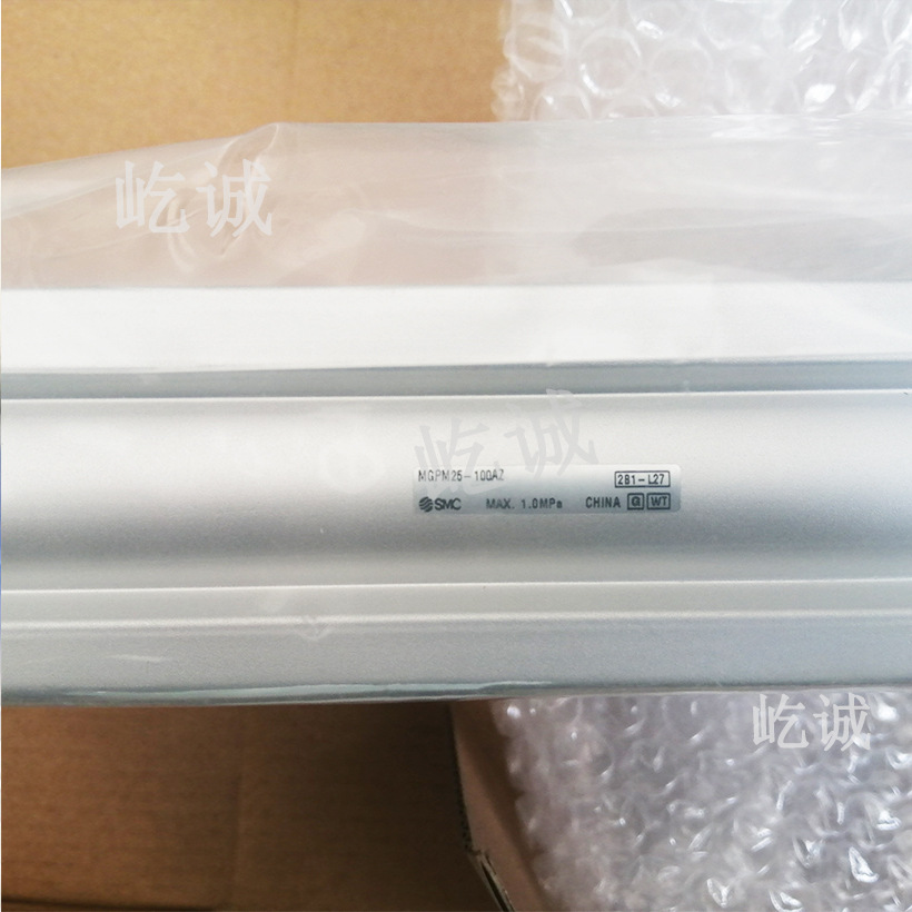 日本SMC全新原装MGPM25-100AZ 带导杆薄型气缸 带气缓冲 磁性开关