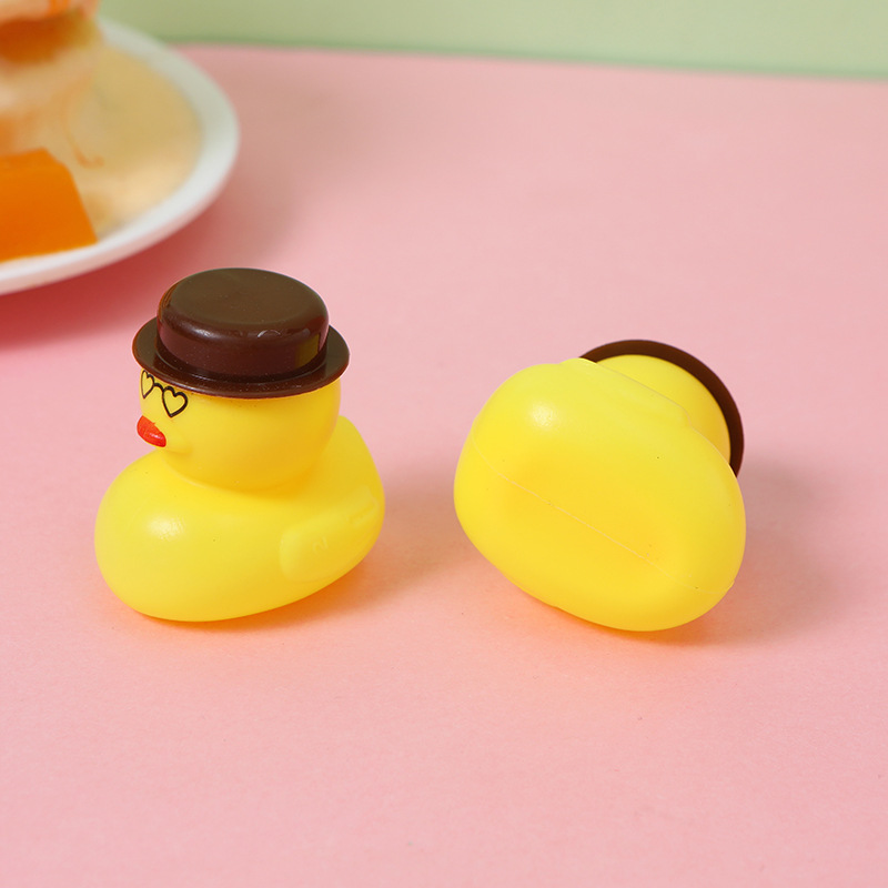 Bonito sombrero modelo de pato juguetes juguetes de agua bañera flotante jardín de infantes pequeños juguetes regalos al por mayor