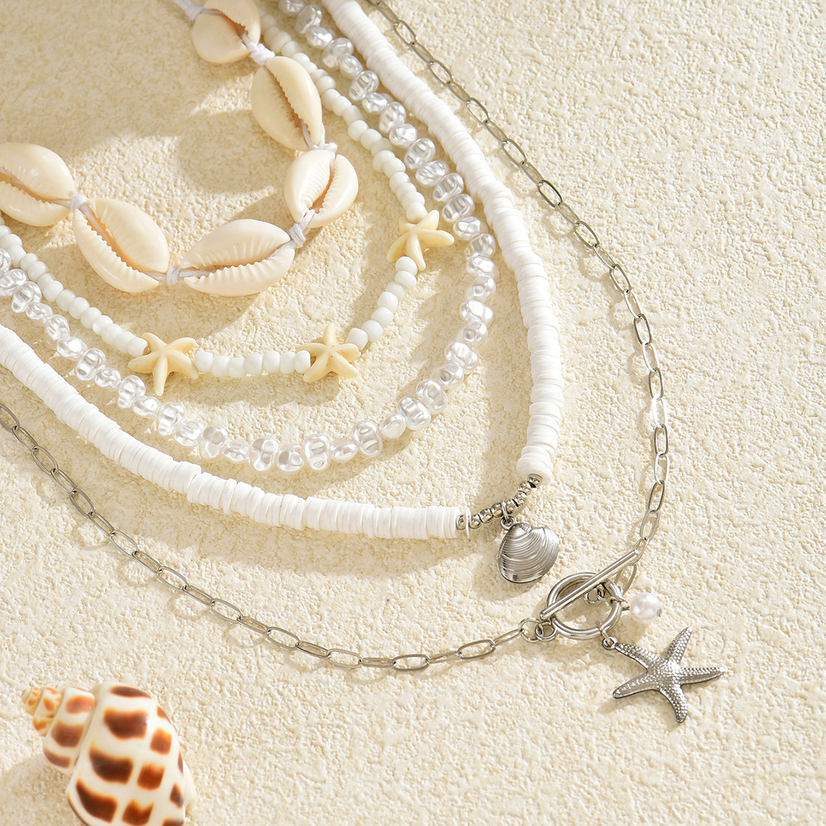 Imitation Pearl Hot Selling Beautiful Shell Jewelry Niche High-End Clavicle Chain Women's Ocean Necklace Light Luxury_voghion.com