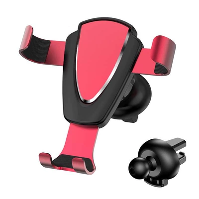 Navigation Support Stand Manufacturer, Car phone holder - yc03-metal-gravity-bracket-red