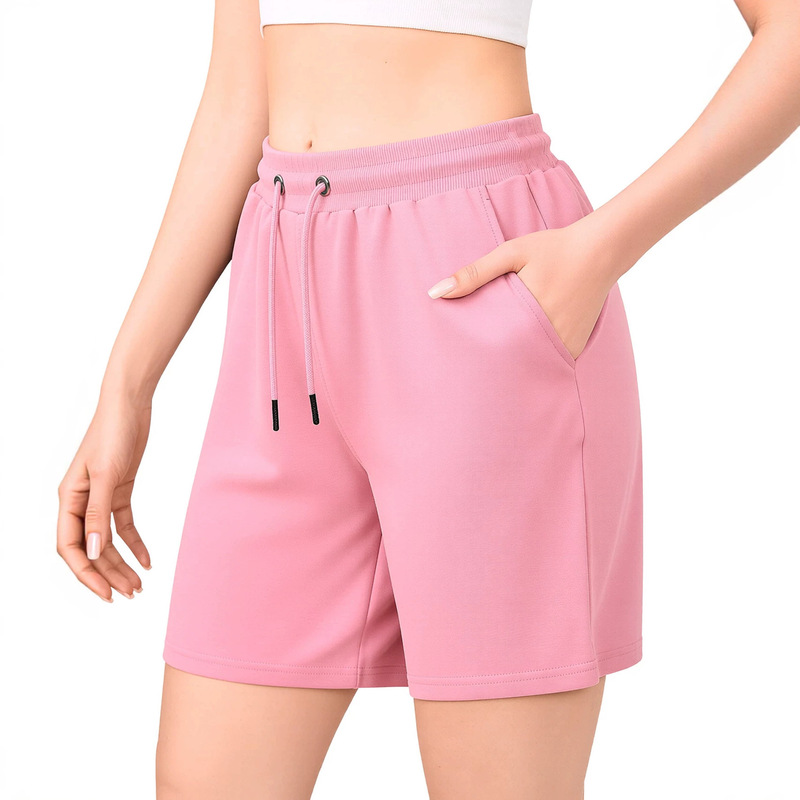 Women's Shorts, Women's Drawstring High-Waisted Athletic Shorts with Pockets Women's Shorts, Women's Drawstring High-Waisted Athletic Shorts with Pockets
