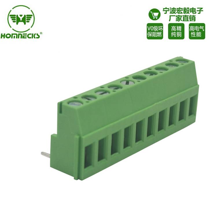 90 Degree Bent Pin Screw Terminal Block 129 5.0/5.08mm Pitch Adjustable Pcb Terminal Can Be Customized