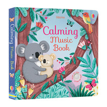 英文原版usborne Calming Music Book 婴儿哄睡音乐书纸板发音书