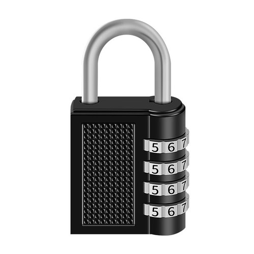 Cross-border 4-digit combination padlock for gym storage door anti-theft lock, metal outdoor large hanging lock