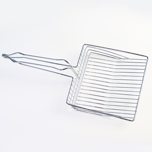 Cat litter shovel stainless steel large cat poop cleaning toilet litter shovel pet supplies long handle cat litter shovel