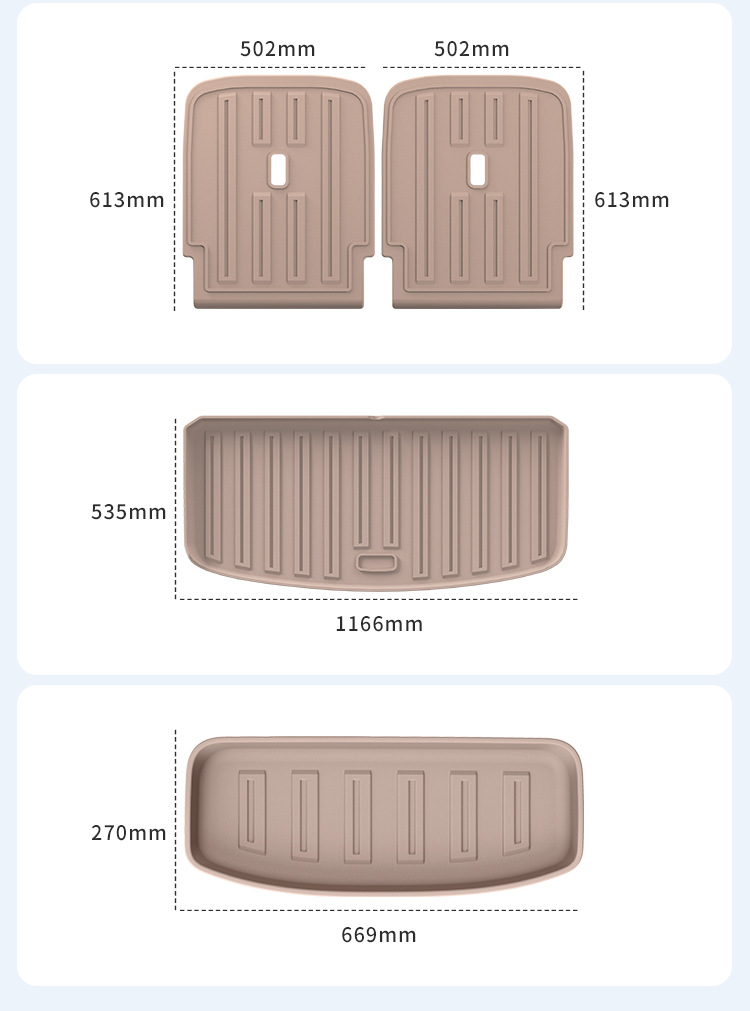 Floor Mats, Trunk Mat, Seat Back Pad for L90 2025