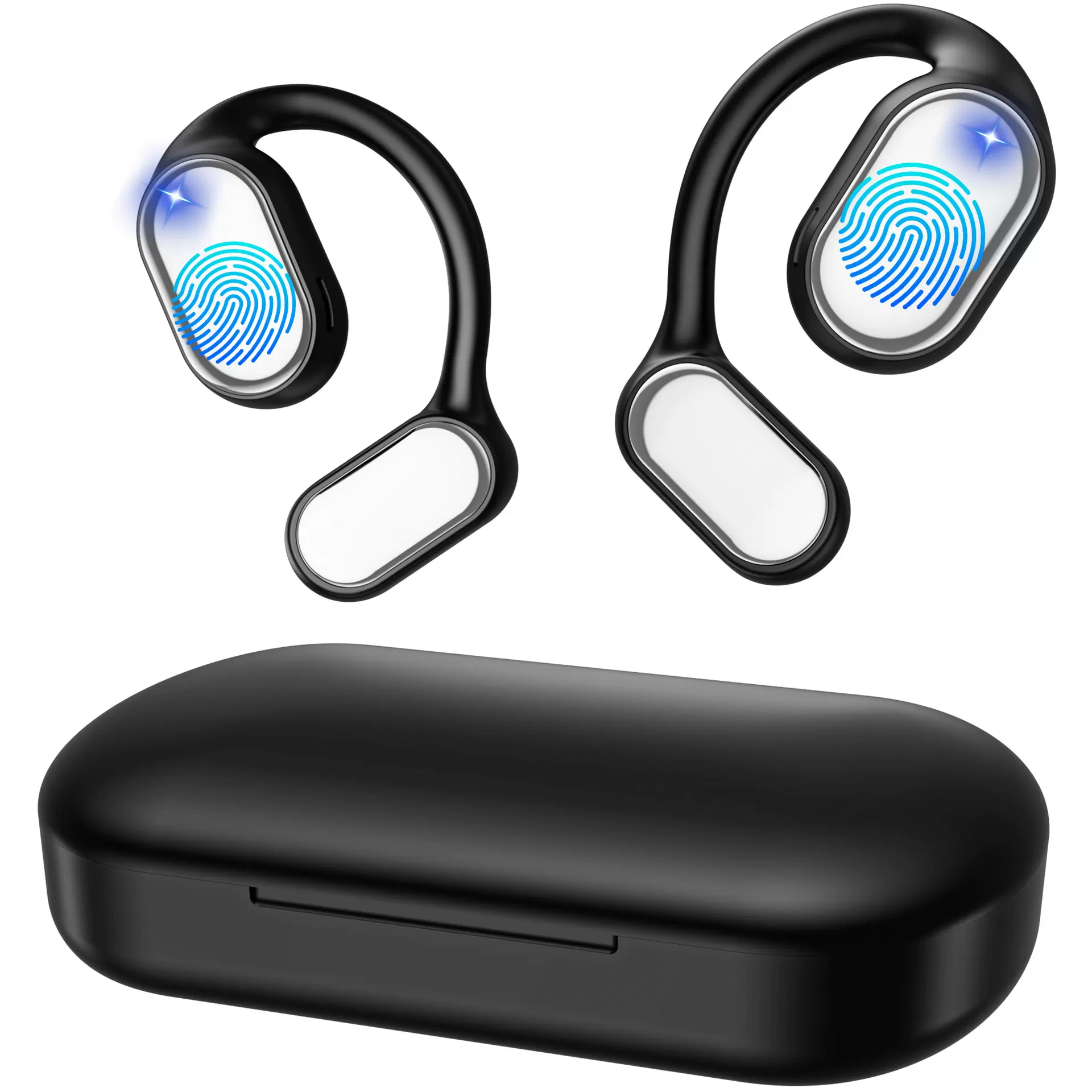 OWS空气传导蓝牙耳机挂耳式不入耳无线双耳 ENC通话降噪运动新款