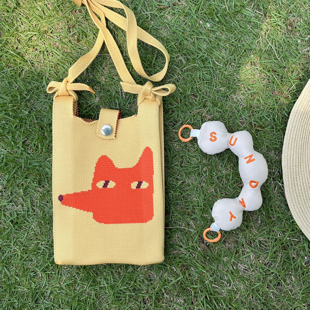 휴대폰 가방 여우 세트