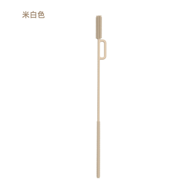 跨境食品级硅胶吸管刷爱心方形挂环家用高温消毒便携易清洗批发|undefined