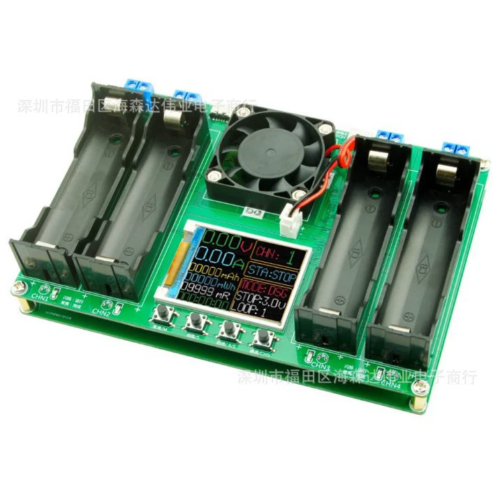 4 канала 18650 литиевая батарея емкость внутреннего сопротивления испытательный емкостный измеритель 4 заряда 4 заряда активного рассеивания тепла