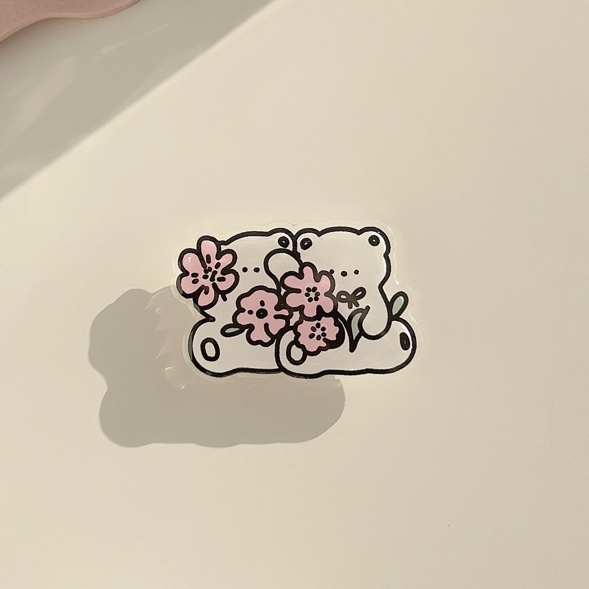 Ins韓風アニメのニャンヌ動物の背中に殻を貼って伸縮します。