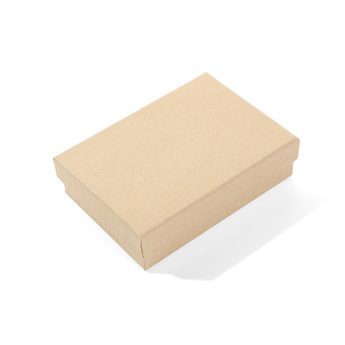 Kraft paper box wholesale necklace bracelet packaging box can be stamped jewelry packaging box multi-specification kraft paper jewelry box