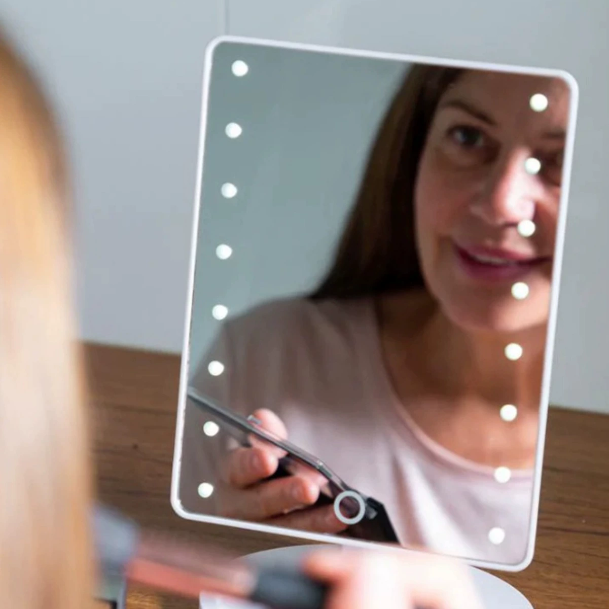 Светильник зеркало зеркало 360 градусов вращение зеркало для макияжа настольный стол 16 лампа зеркало для макияжа 22 лампа настольный стол