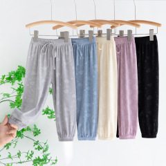 Summer children's anti-mosquito pants, boys and girls ice silk children's harem pants, summer children's ice silk sports and casual pants
