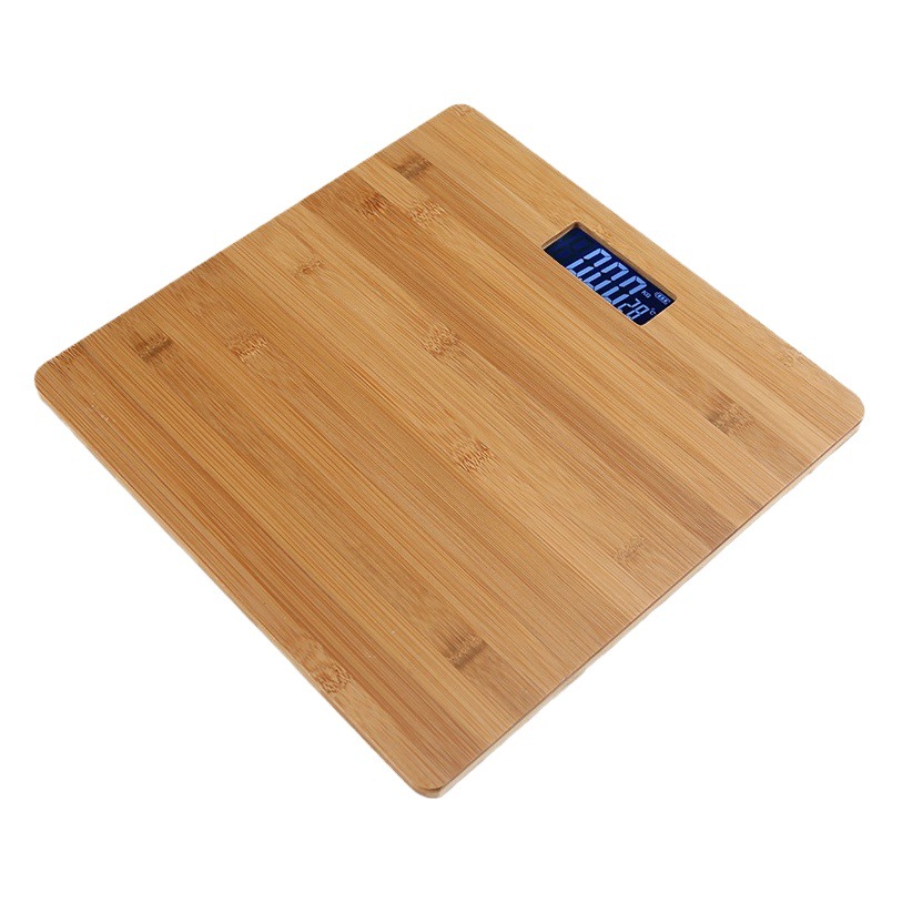 Spot, panel LCD de bambú transfronterizo, carga, salud humana, peso, balanza electrónica, pesaje, personalización por lotes