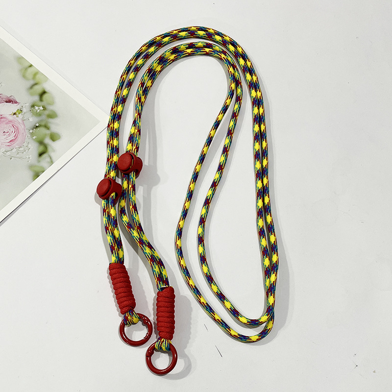 Cordón de teléfono móvil ajustable tejido anudado correa cuerda desmontable crossbody cuerda de teléfono móvil correa de teléfono móvil se puede llevar de vuelta
