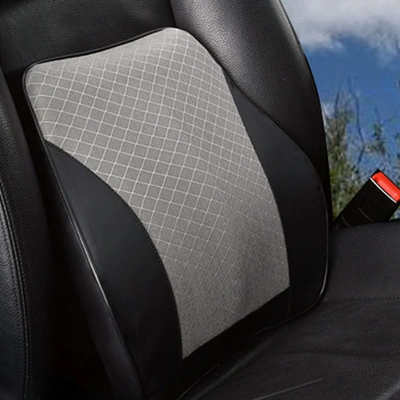 Car Headrest Memory Foam Headrest: Headrest - black-gray-waist