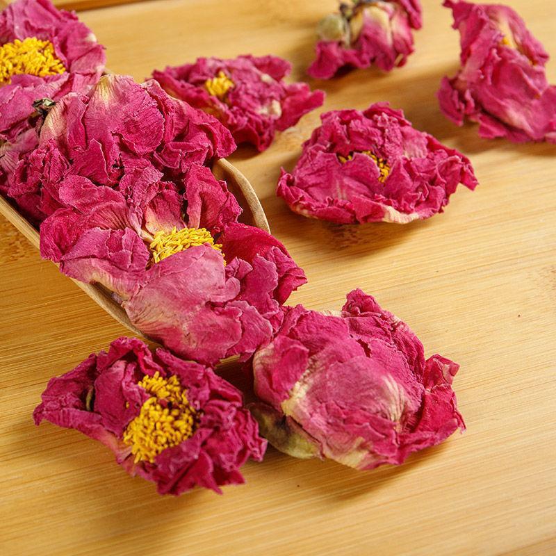 Peony scented tea whole peony ball big Luoyang peony flower dried stamens bulk wholesale peony camellia soaked in water