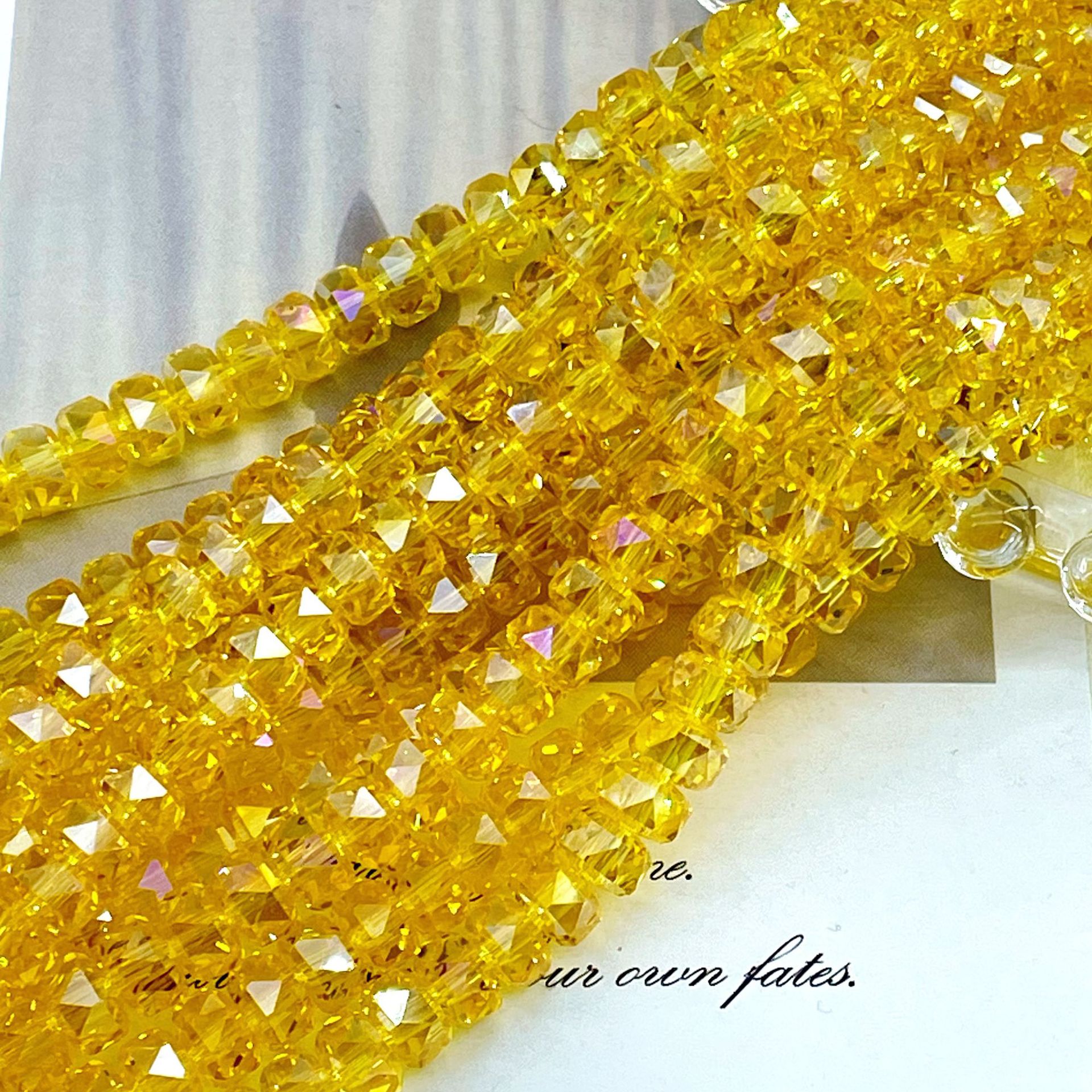 8mm Rainbow Wheel Jingjing Diy Jewelry Este embrión Vidrio Cristal Jewelry Pulsera Collar Moda Jewelry Accesorios dispersos