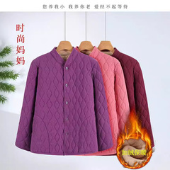 新年の軍服の中で高齢者の両面の徳絨綿の上着は冬にベルベットを厚くして、暖かい綿入れを着ている