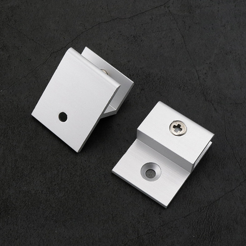 Aluminum alloy h-shaped glass fixed clip mirror holder acrylic billboard bracket laminate partition H clip tile holder
