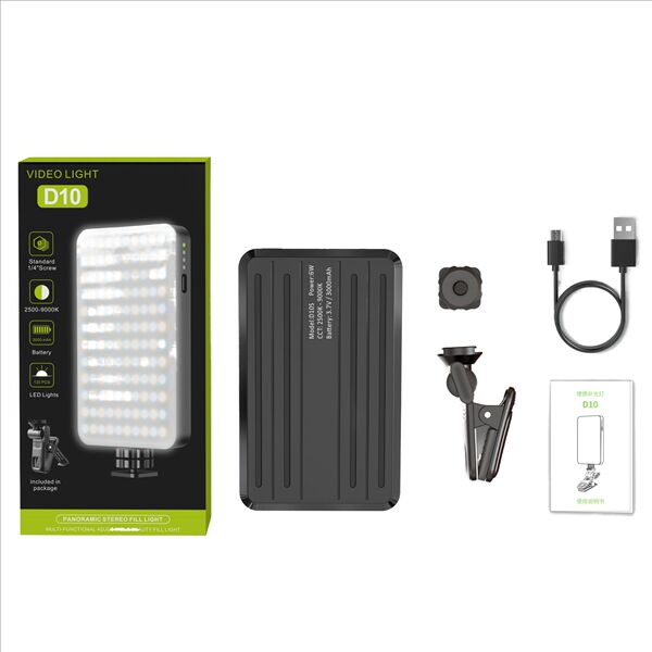 Mobile Phone Fill Light Beauty Mini Portable Full-Color Rgb Pocket Fill Light Desktop Shooting Vlog Lighting Light