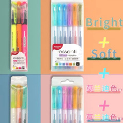 韓國monami記號筆慕娜美熒光色筆 慕那美馬克筆糖果色Essenti6017