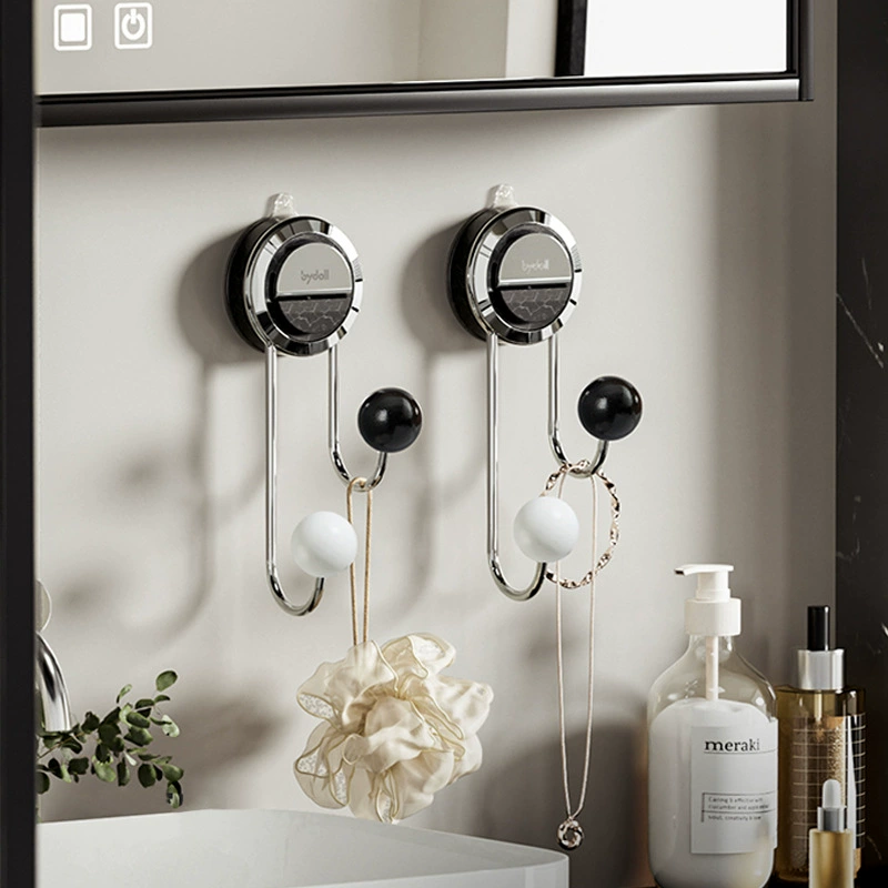 Кнопка для присоски без перфорации на стене ванной комнаты без следов настенный крюк