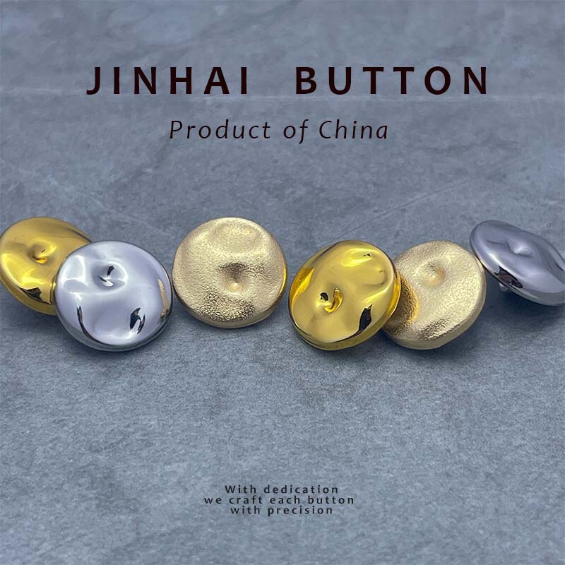 Jin Hai Shirt Button 12mm Natural Convex Round Zinc Alloy dress Decorative Small Button