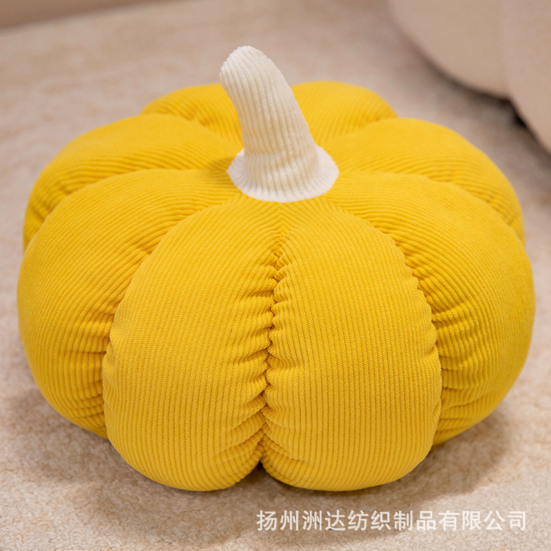 Cojín de Peluche Forma de Calabaza de Peluche para Navidad y Halloween