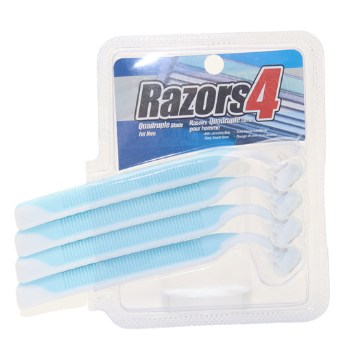 Women's Shaving Razor, Manual Women's Hair Shaver, Leg and Underarm Hair Remover, Female Hair Remover, 4-Piece Practical Set