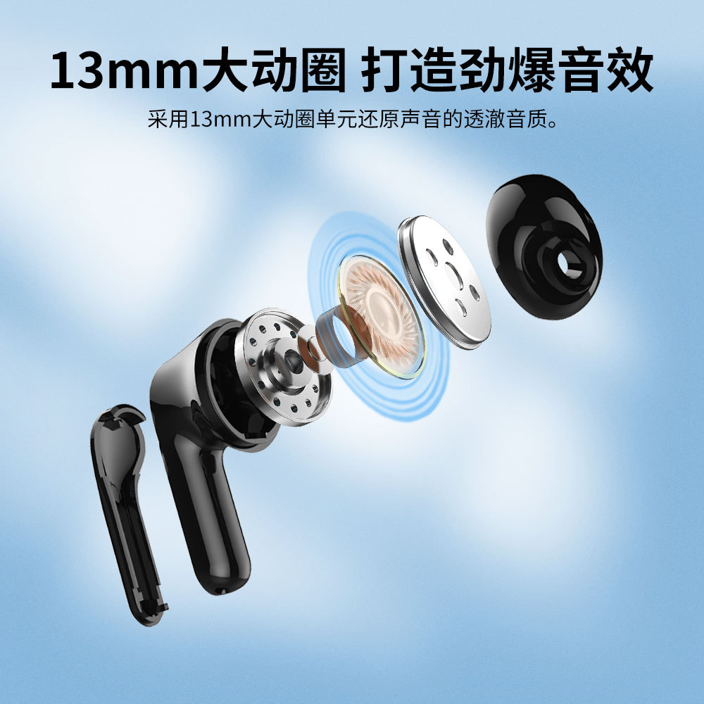 Venta caliente transfronteriza auriculares Bluetooth tws 5.3 duración de la batería inteligente pantalla digital de larga duración auriculares internos inalámbricos mini portátil