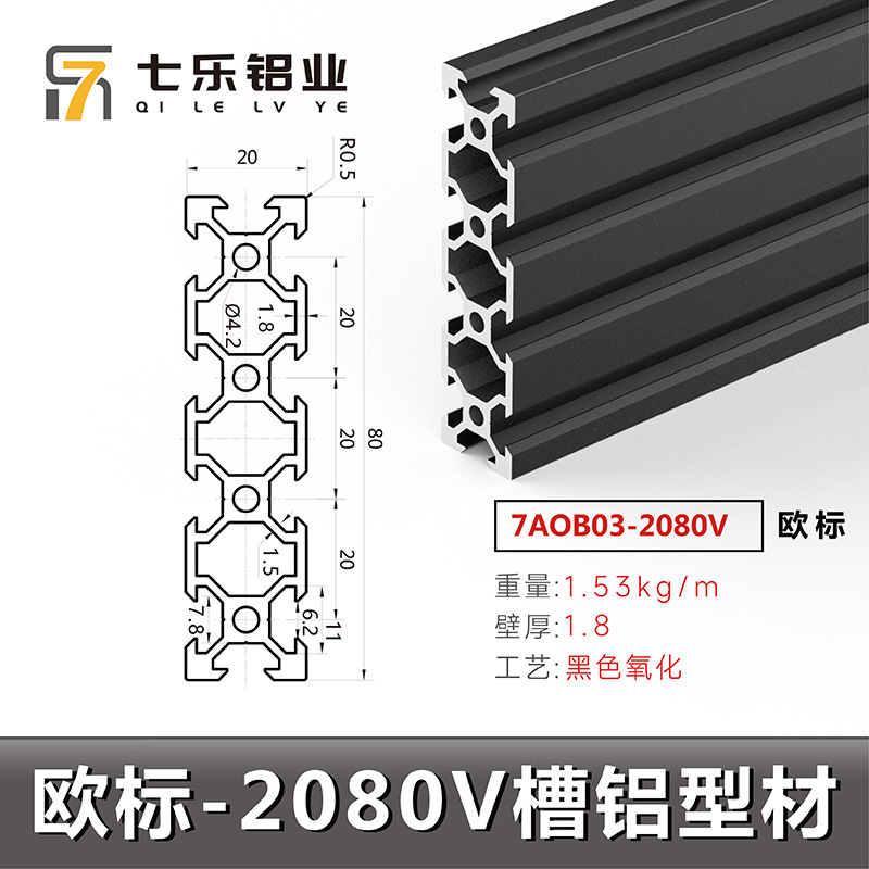 Estándar europeo 2080v * 1,53 negro 1 metro