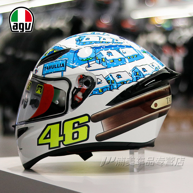 AGV casco completo K1 casco de la motocicleta de los hombres del verano de la motocicleta femenina brillante Negro mate negro cercanías