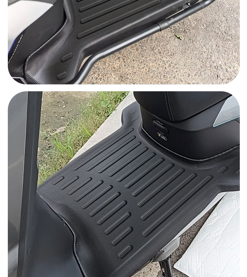 Suitable for Yadi T35-W Electric Vehicles, Thickened Waterproof and Anti-Slip Soft Rubber Foot Pads, Special Foot Pads for Electric Motorcycles