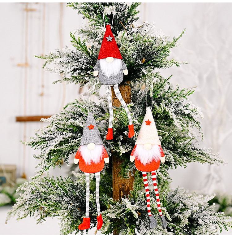 Wholesale Christmas Rudolph Hanging Legs Doll Pendant Decoration Nihaojewelry display picture 8
