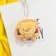 New Plush Pendant Doll Cute Hamburger Bear Pinch Squeak Stall Wholesale Keychain Bag Accessories Wholesale