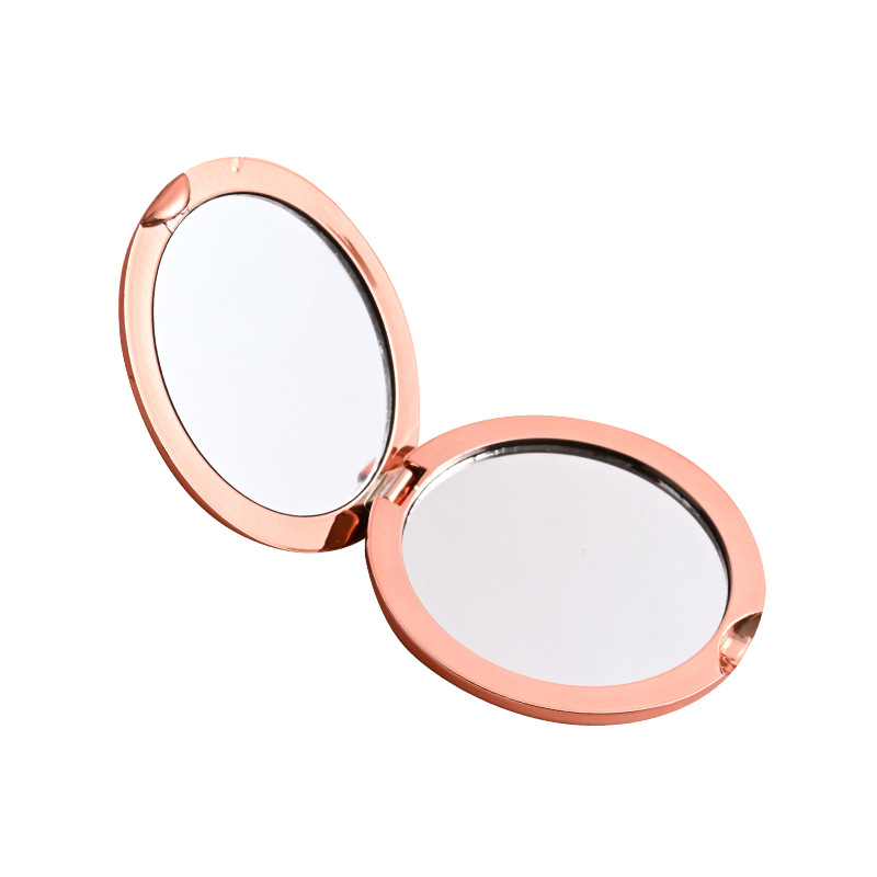 Espejo plegable, espejo de maquillaje de mano, espejo portátil, espejo pequeño, galvanoplastia de alta definición, espejo compacto, espejo de mano