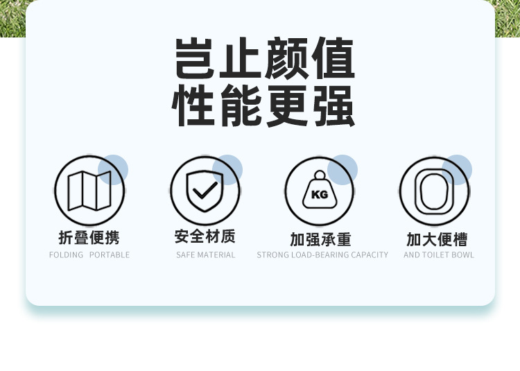 [in stock Wholesale] Outdoor Toilet Foldable Camping Toilet Portable Toilet Self-driving Emergency Toilet