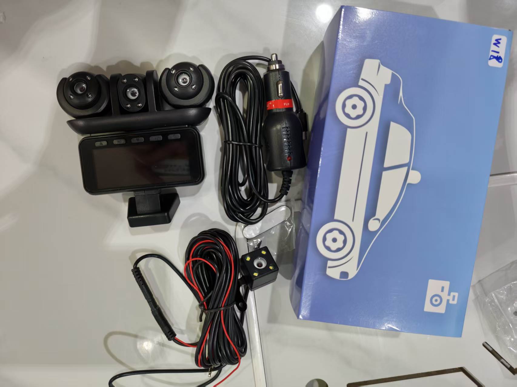 W18-5 Lens Dashcam 3.16-inch 1080P Five-Channel Camera Manufacturer's Best-Selling Product for Foreign Trade and E-commerce on Amazon