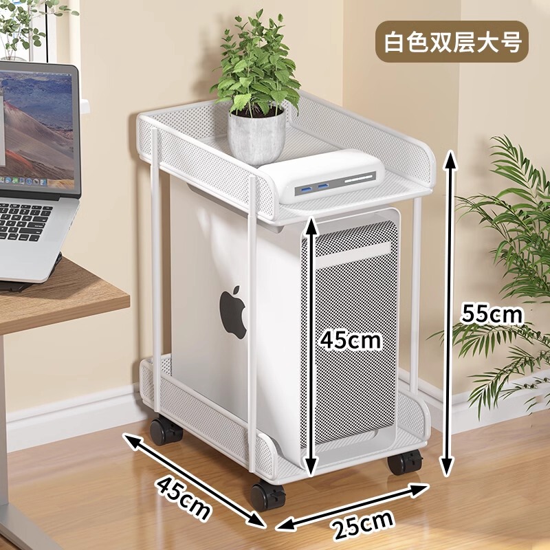コンピュータホストモバイルキャリッジシャーシ配置ラックデスクトップ小型ベースホイール付きコンピュータストレージストレージ卸売|undefined