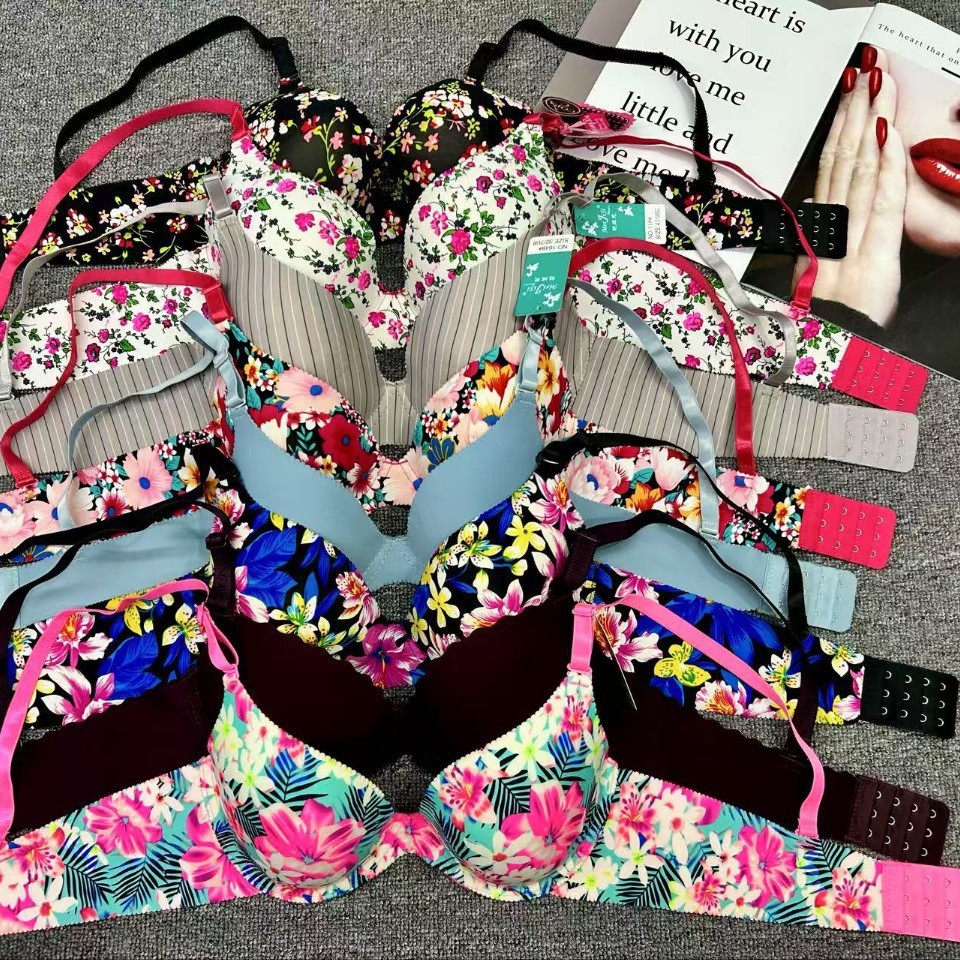 Nueva ropa interior de mujer con anillo de acero grande fábrica de sujetadores al por mayor