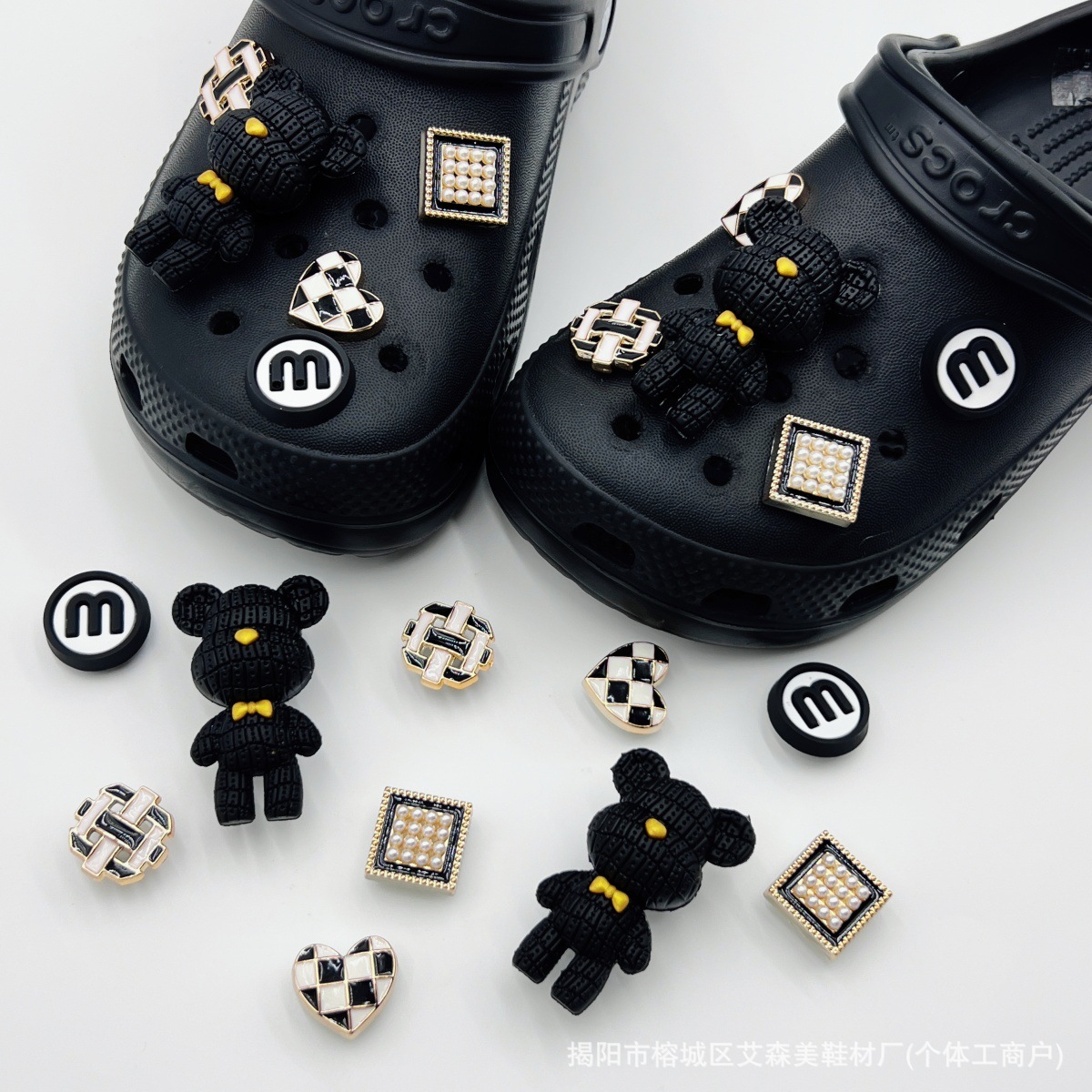Estrellas plateadas ajuste agujero agujero perdido zapatos decorativos accesorios DIY extraíbles accesorios de flores hebillas de zapatos accesorios tridimensionales