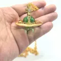 Golden mint green