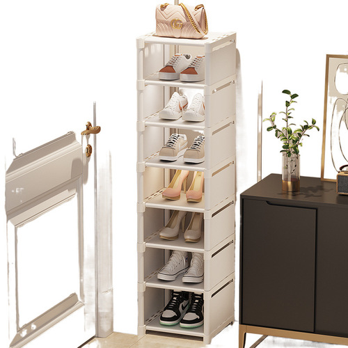 Small narrow shoe rack multi-layer home use shoe rack at the door entrance wall-mounted simple shoe storage rack for student dormitories