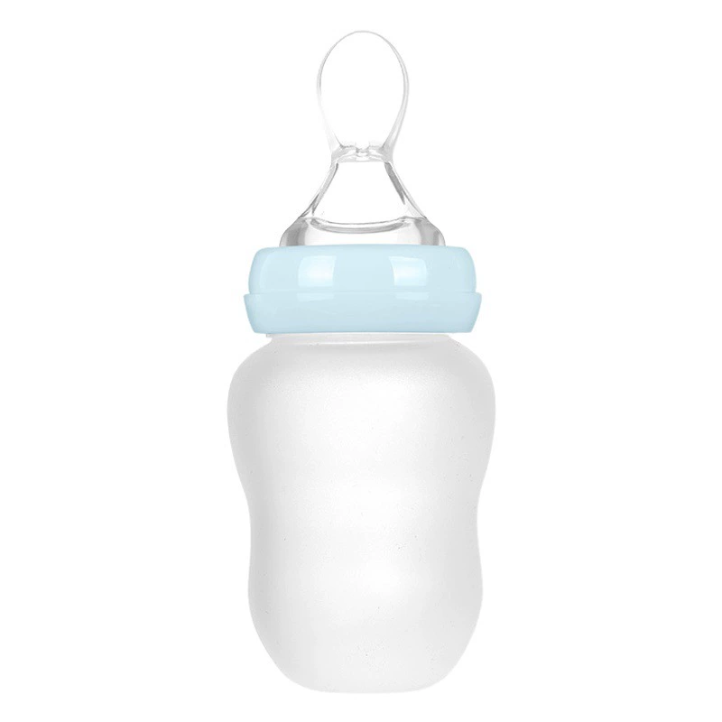 Кормушка для пожилых людей, бутылка для рисовых хлопьев с широким горлышком, рисовая мука, мягкая головка, силиконовая бутылка для рисовых хлопьев, дополнительная ложка для кормления, ложка для кормления