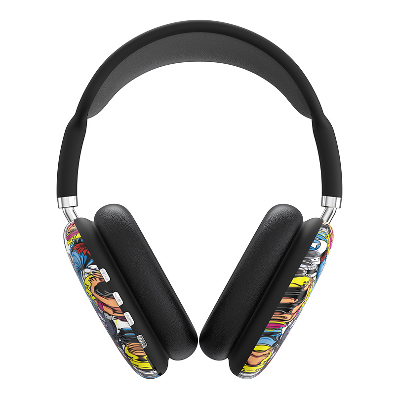Transfronterizo P9 auriculares Bluetooth pintados, música inalámbrica, alta calidad de sonido, fabricación de auriculares privados