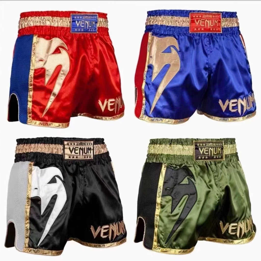 Venom Training Suit UFC Suit Men's Boxing Tight Quick-drying Suit Muay Thai Fighting Short-sleeved Shorts Gym Fighting