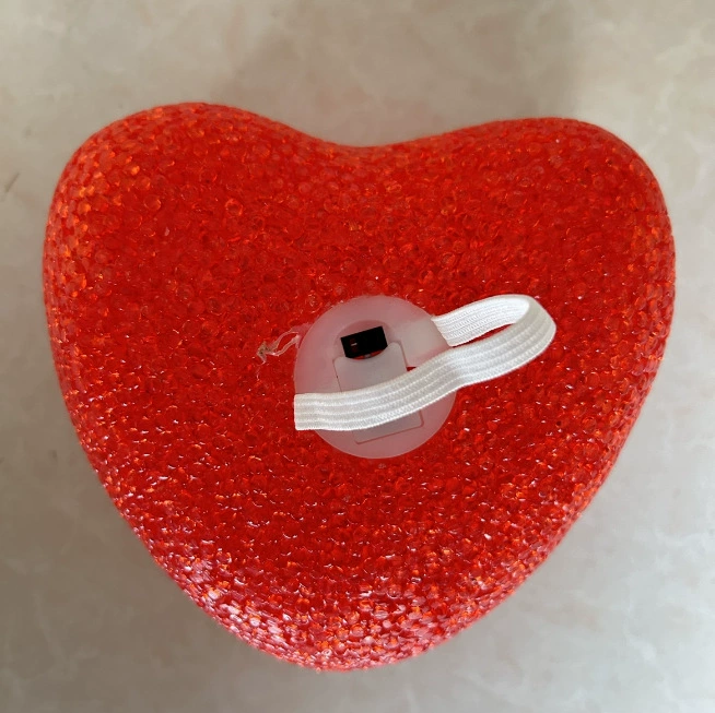 Сердечная LED ночник, 5 Вт, размеры 8–30 см, несколько цветов, эластичный ремешок