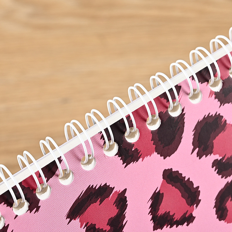 ヒョウ柄シリーズ高颜値本コイル離型本シール本手帳素材収納本子光面離型本